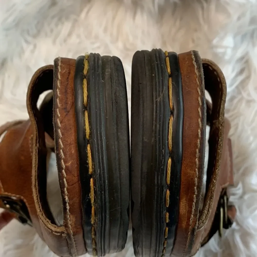 DR. MARTENS pebbled leather sandals Made in England size 12/13